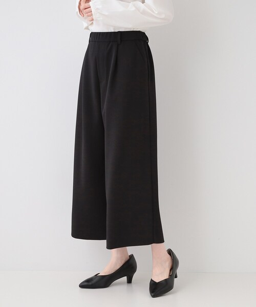 SHOO・LA・RUE（シューラルー）の「【洗える/S-3L/セットアップ可】セレモニーからデイリーに カットジョーゼット ワイドパンツ（その他パンツ・レディース・ブラック/ネイビー/ナチュラル・05/04/03/02/01）」の5枚目の写真