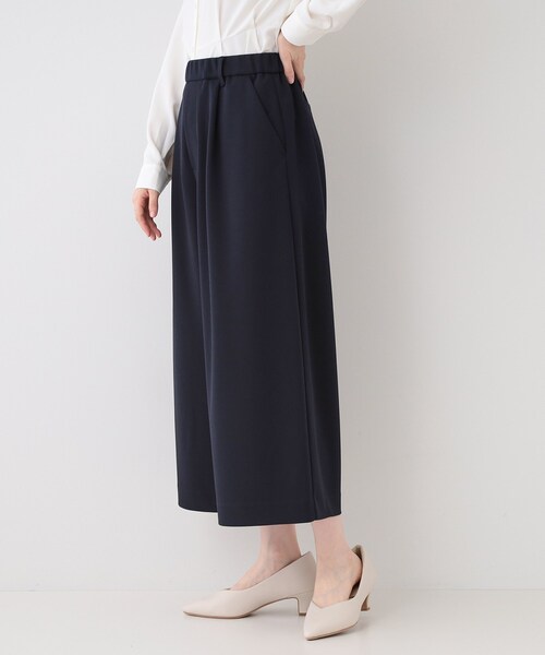 SHOO・LA・RUE（シューラルー）の「【洗える/S-3L/セットアップ可】セレモニーからデイリーに カットジョーゼット ワイドパンツ（その他パンツ・レディース・ブラック/ネイビー/ナチュラル・05/04/03/02/01）」の10枚目の写真