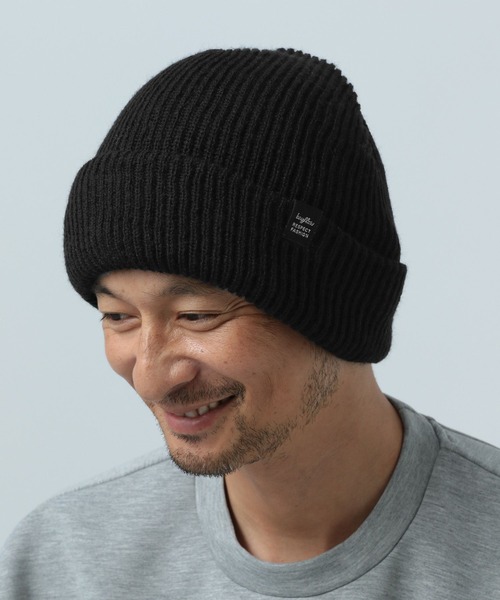 BAYFLOW（ベイフロー）の「アクリルワッチ（ニットキャップ/ビーニー・メンズ・ベージュ/クリアブルー/ブラック/グレー・FREE）」の2枚目の写真