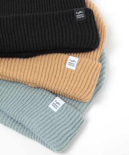BAYFLOW（ベイフロー）の「アクリルワッチ（ニットキャップ/ビーニー・メンズ・ベージュ/クリアブルー/ブラック/グレー・FREE）」の12枚目の写真