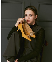 mirem（ミレム）の「crumpled　metal pumps（パンプス）」