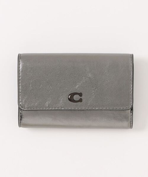 美品 COACH 三つ折財布 エッセンシャル ミディアム フラップ ウォレット 公式】COACH – コーチ | エッセンシャル ミディアム フラップ