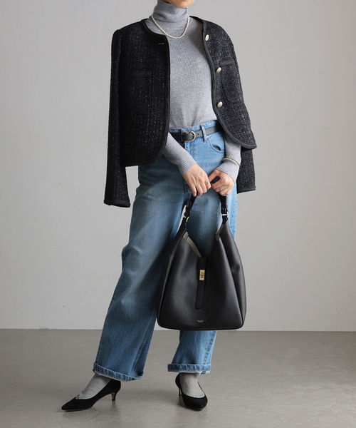 La TOTALITE（ラトータリテ）の「ラメツイードノーカラージャケット