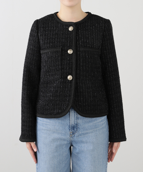 La TOTALITE（ラトータリテ）の「ラメツイードノーカラー