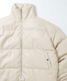 ブラック 合成皮革 ダウンジャケット ZARA ブラック レザーダウンジャケット XS - ジャケット