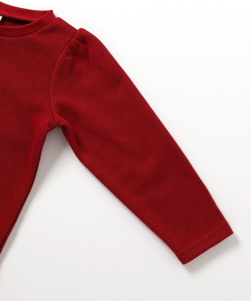 apres les cours（アプレレクール）の「さくらんぼ・いちご刺繍ビスチェ＆長袖Tシャツセット（Tシャツ/カットソー・キッズ・アイボリー/レッド・140/130/80/120/110/100/90）」の11枚目の写真