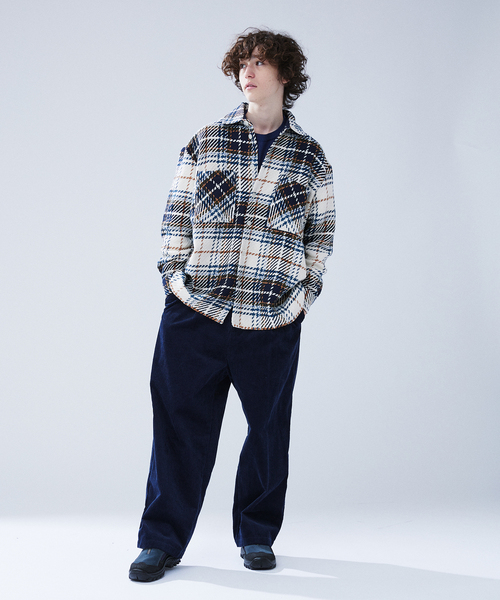 417 EDIFICE（フォーワンセブンエディフィス）の「WAX LONDON 417別注 OVERSHIRT CHARTON CHECK（シャツ/ブラウス・メンズ・アイボリー・LARGE/MEDIUM）」の2枚目の写真