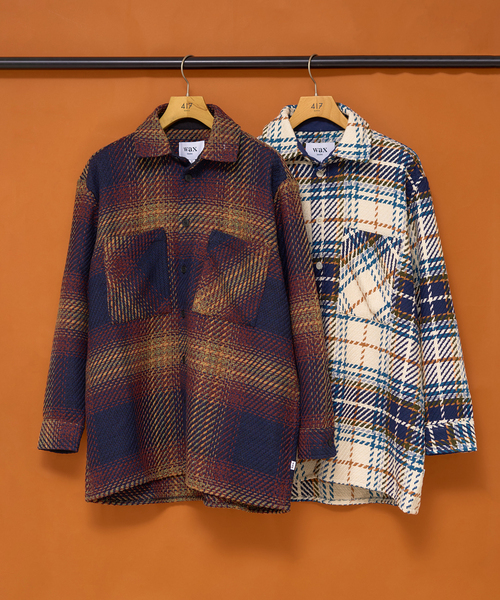 417 EDIFICE（フォーワンセブンエディフィス）の「WAX LONDON 417別注 OVERSHIRT CHARTON CHECK（シャツ/ブラウス・メンズ・アイボリー・LARGE/MEDIUM）」の6枚目の写真