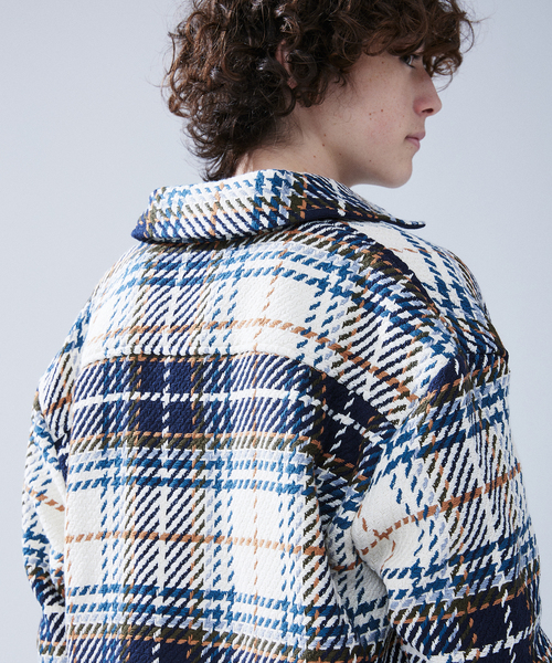 417 EDIFICE（フォーワンセブンエディフィス）の「WAX LONDON 417別注 OVERSHIRT CHARTON CHECK（シャツ/ブラウス・メンズ・アイボリー・LARGE/MEDIUM）」の12枚目の写真