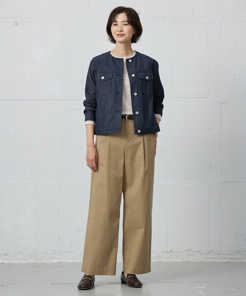 J.PRESS(ジェイプレス)の「ロゴ Tシャツ(Tシャツ/カットソー・レディース・ピンク系/ダルブルー系/ベージュ系/ホワイト系・T15/T13)」の12枚目の写真