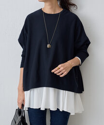 BEARDSLEY | ビッグニットショートプルオーバー（モチーフ付き）(ニット/セーター)