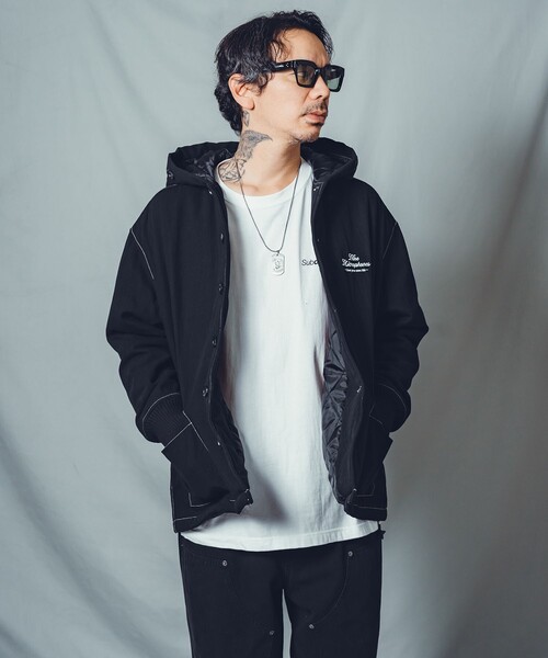 NineMicrophones（ナインマイクロフォンズ）の「DUCK HOODED JKT（ブルゾン・メンズ・ブラック/マスタード・LARGE/X-LARGE/MEDIUM）」の11枚目の写真