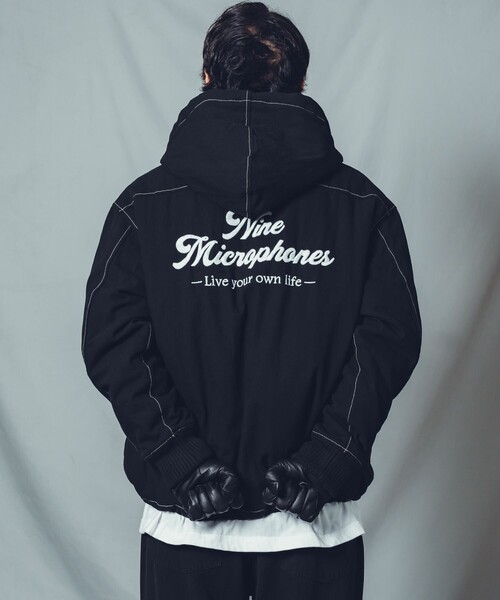 NineMicrophones（ナインマイクロフォンズ）の「DUCK HOODED JKT（ブルゾン・メンズ・ブラック/マスタード・LARGE/X-LARGE/MEDIUM）」の12枚目の写真