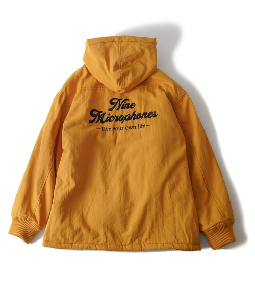 NineMicrophones（ナインマイクロフォンズ）の「DUCK HOODED JKT（ブルゾン・メンズ・ブラック/マスタード・LARGE/X-LARGE/MEDIUM）」の4枚目の写真