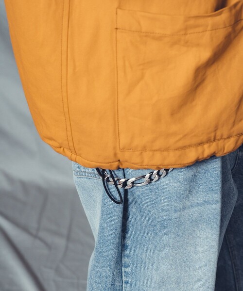 NineMicrophones（ナインマイクロフォンズ）の「DUCK HOODED JKT（ブルゾン・メンズ・ブラック/マスタード・LARGE/X-LARGE/MEDIUM）」の8枚目の写真