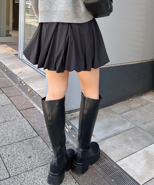 INGNI（イング）の「バルーンミニスカパン／Ａ（スカート・レディース・オフホワイト/ブラック・M）」の5枚目の写真