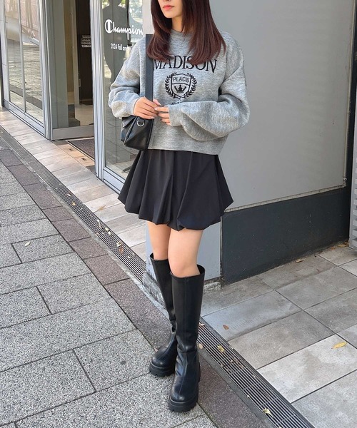 INGNI（イング）の「バルーンミニスカパン／Ａ（スカート・レディース・オフホワイト/ブラック・M）」の6枚目の写真