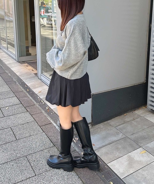 INGNI（イング）の「バルーンミニスカパン／Ａ（スカート・レディース・オフホワイト/ブラック・M）」の7枚目の写真