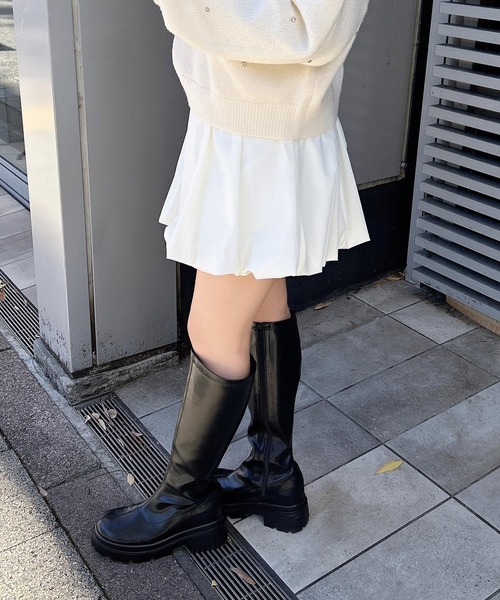 INGNI（イング）の「バルーンミニスカパン／Ａ（スカート・レディース・オフホワイト/ブラック・M）」の11枚目の写真