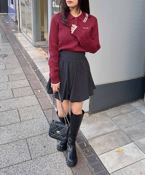 INGNI（イング）の「バルーンミニスカパン／Ａ（スカート・レディース・オフホワイト/ブラック・M）」の17枚目の写真