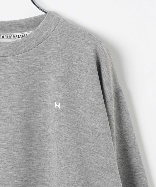 HEREIAM（ヘレイアム）の「【HEREIAM MEN】ミラーロゴクルーネックスウェット（スウェット・メンズ・ブラック/杢グレー/ホワイト・MEDIUM/LARGE）」の7枚目の写真