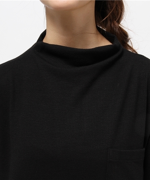 one after another NICE CLAUP（ワンアフターアナザーナイスクラップ）の「【ナイスクラップ】ボトルネックワンピース（ワンピース・レディース・キャメル/カーキ/ブラック・FREE）」の7枚目の写真