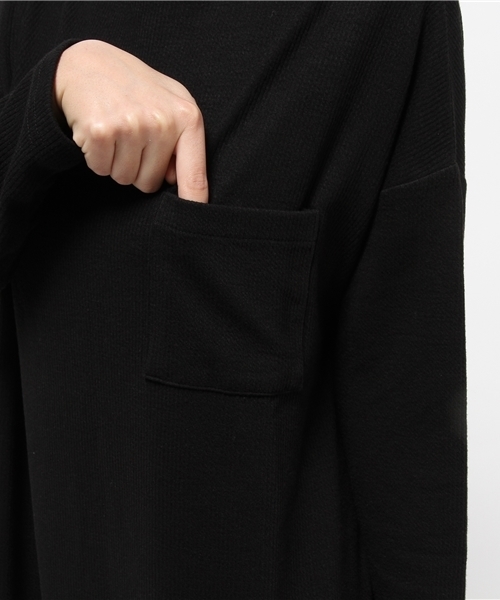 one after another NICE CLAUP（ワンアフターアナザーナイスクラップ）の「【ナイスクラップ】ボトルネックワンピース（ワンピース・レディース・キャメル/カーキ/ブラック・FREE）」の9枚目の写真