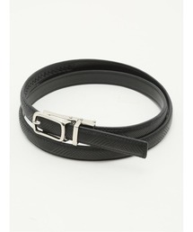 m.f.editorial（エムエフエディトリアル）の「【アジャストフリー】m.f.エディトリアル レディース Oバックル アジャストフリー チェック柄 レザーベルト（ベルト）」