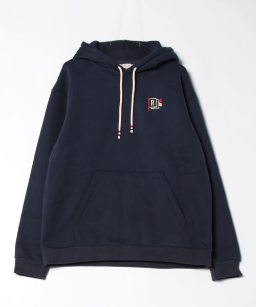 roial(ロイアル)の「HOODIE/ROIAL(ロイアル)ワンポイントロゴ刺繍無地パーカー(パーカー・メンズ・ネイビー/ブラック・X-LARGE/LARGE/MEDIUM)」の2枚目の写真