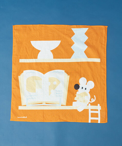 BIRTHDAY BAR（バースデイバー）の「umao×BIRTHDAY BAR　ウォールアートハンカチーフ（ハンカチ/ハンドタオル・レディース・ブルー/ブラック/オレンジ/ブルー系その他・0）」の4枚目の写真