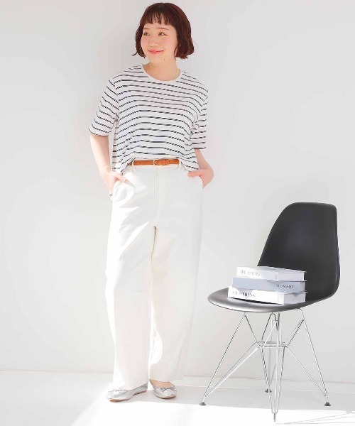 MB mint breeze(エムビーミントブリーズ)の「【L~6L 大きいサイズ】ストレッチカーブパンツ(その他パンツ・レディース・ベージュ/ブラック/オフホワイト・6L/5L/4L/3L/LL)」の2枚目の写真