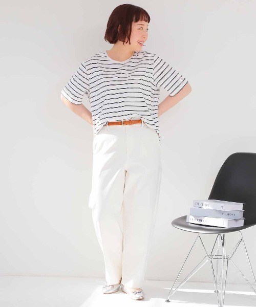 MB mint breeze(エムビーミントブリーズ)の「【L~6L 大きいサイズ】ストレッチカーブパンツ(その他パンツ・レディース・ベージュ/ブラック/オフホワイト・6L/5L/4L/3L/LL)」の4枚目の写真
