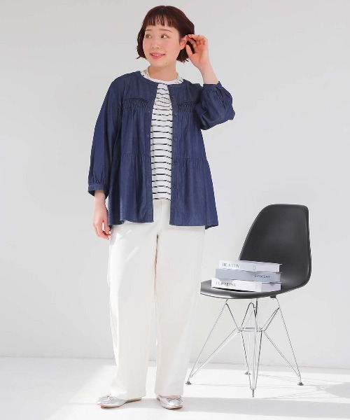 MB mint breeze(エムビーミントブリーズ)の「【L~6L 大きいサイズ】ストレッチカーブパンツ(その他パンツ・レディース・ベージュ/ブラック/オフホワイト・6L/5L/4L/3L/LL)」の5枚目の写真