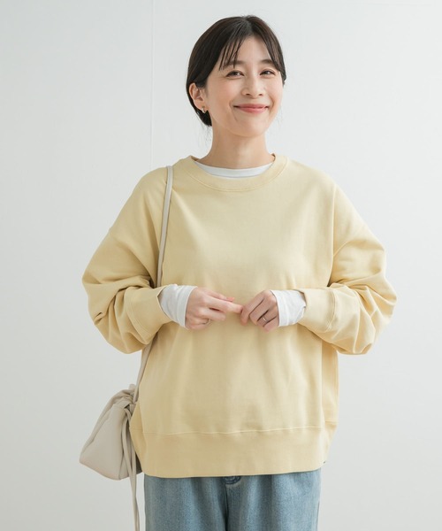 URBAN RESEARCH DOORS（アーバンリサーチドアーズ）の「リネン混シアーロングTシャツ（Tシャツ/カットソー・レディース・ライトグレー/オフホワイト・MEDIUM）」の5枚目の写真