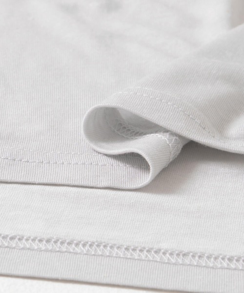 URBAN RESEARCH DOORS（アーバンリサーチドアーズ）の「リネン混シアーロングTシャツ（Tシャツ/カットソー・レディース・ライトグレー/オフホワイト・MEDIUM）」の13枚目の写真