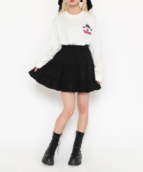 PUNYUS(プニュズ)の「Rabbit girl ビッグロンT(Tシャツ/カットソー・レディース・サックスブルー/ホワイト・2/4/3)」の3枚目の写真