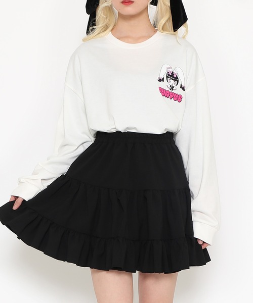 PUNYUS(プニュズ)の「Rabbit girl ビッグロンT(Tシャツ/カットソー・レディース・サックスブルー/ホワイト・2/4/3)」の4枚目の写真