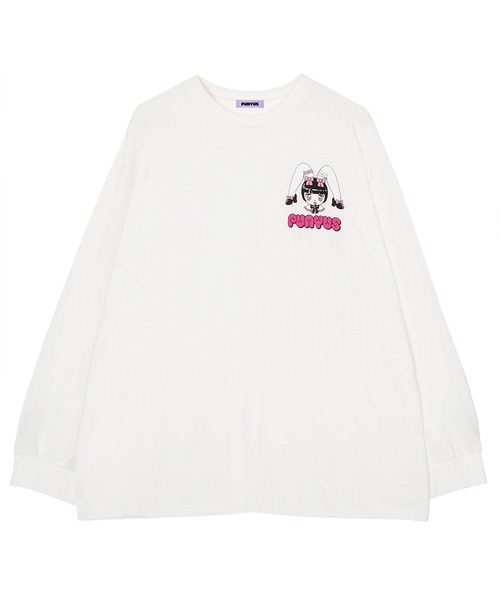 PUNYUS(プニュズ)の「Rabbit girl ビッグロンT(Tシャツ/カットソー・レディース・サックスブルー/ホワイト・2/4/3)」の15枚目の写真