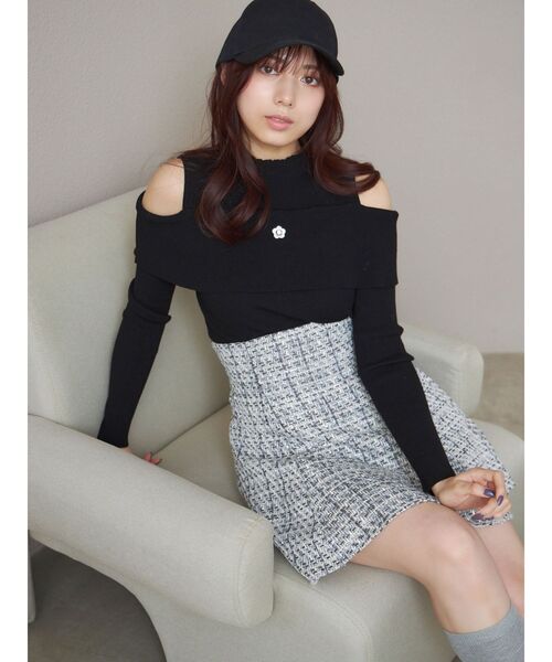 MERCURYDUO(マーキュリーデュオ)の「【MARY QUANTコラボ】デイジーロゴキャップ(キャップ・レディース・ブラック/オフホワイト/ピンク・FREE)」の7枚目の写真