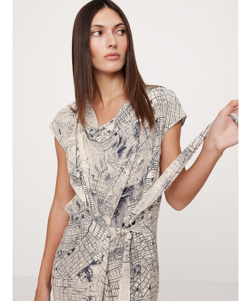 *Ulla Johnson* シルククレーププリントワンピース ドレス ULLA JOHNSON シルククレープデシン ミニワンピース ラッフル