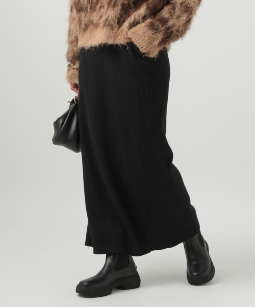 BAYFLOW（ベイフロー）の「[高い伸縮性で動きやすい]リブスカート（スカート・レディース・イエロー/ブルー/ブラック/アイボリー・SMALL/MEDIUM）」の19枚目の写真