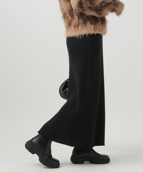 BAYFLOW（ベイフロー）の「[高い伸縮性で動きやすい]リブスカート（スカート・レディース・イエロー/ブルー/ブラック/アイボリー・SMALL/MEDIUM）」の20枚目の写真