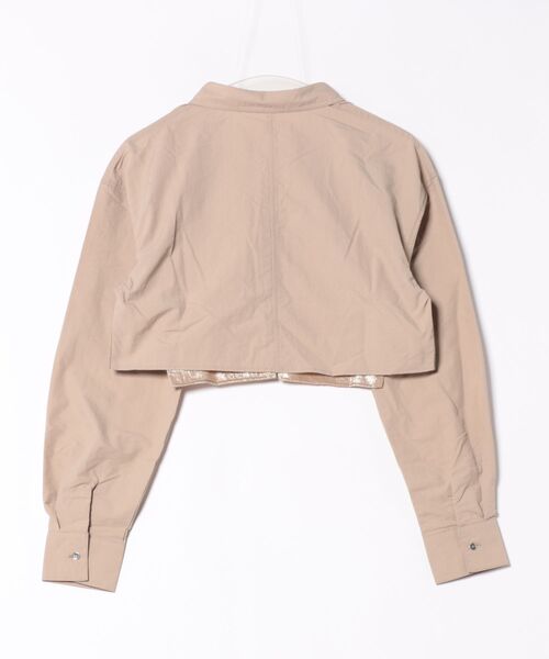 MAGASIN DE MODE Onjna(マガジンデモードオンジェナ )の「【MAGASIN DE MODE Onjna】Organdy metal pocket short shirts / オーガンジーメタルポケットショートシャツ trc(シャツ/ブラウス・レディース・ブラック/グレイッシュベージュ/オフホワイト・FREE)」の21枚目の写真