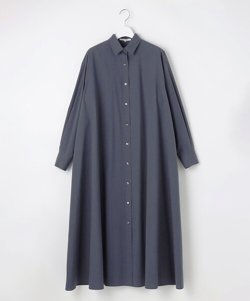 23区（ニジュウサンク）の「【SLOW/一部店舗限定】タンブラーコットンブロード シャツワンピース（シャツワンピース・レディース・ホワイト系/ダルブルー系/ブルー系・38）」の14枚目の写真