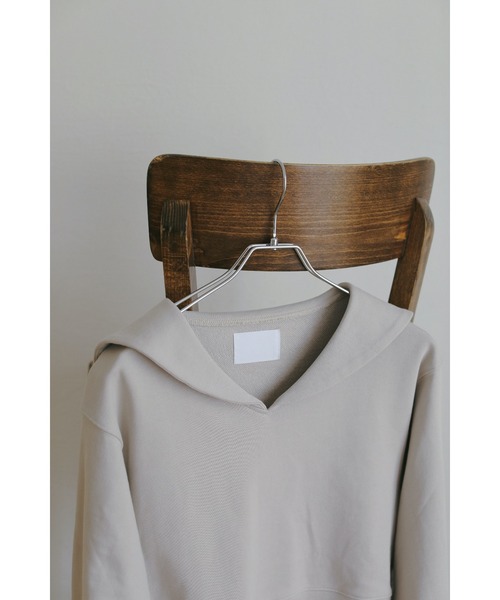 N WITH.（エヌウィズ）の「セーラースウェット（スウェット・レディース・ライトベージュ/ネイビー・FREE）」の17枚目の写真