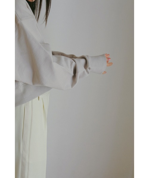 N WITH.（エヌウィズ）の「セーラースウェット（スウェット・レディース・ライトベージュ/ネイビー・FREE）」の9枚目の写真