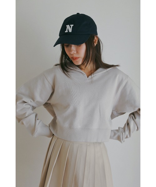 N WITH.（エヌウィズ）の「セーラースウェット（スウェット・レディース・ライトベージュ/ネイビー・FREE）」の14枚目の写真