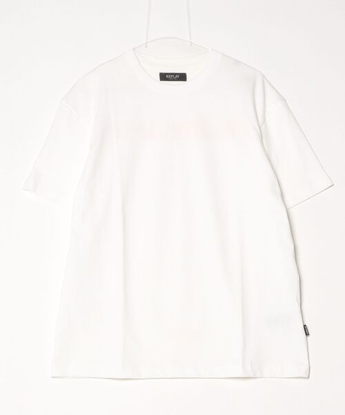 REPLAY(リプレイ)の「リラックスフィット オープンエンドコットンジャ-ジーTシャツ(Tシャツ/カットソー・メンズ・チャコール/イエロー/ホワイト・SMALL/X-LARGE/LARGE/MEDIUM)」の1枚目の写真