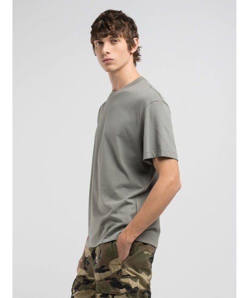 REPLAY（リプレイ）の「リラックスフィット オープンエンドコットンジャ－ジーTシャツ（Tシャツ/カットソー・メンズ・チャコール・SMALL/X-LARGE/LARGE/MEDIUM）」の3枚目の写真