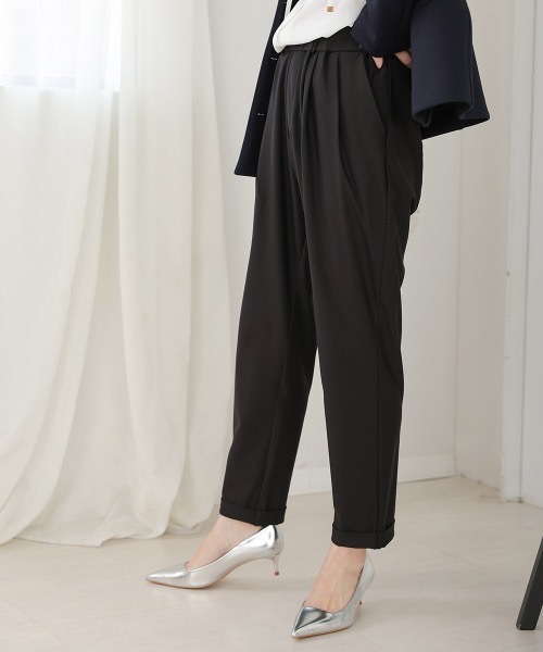Bou Jeloud(ブージュルード)の「【新定番きれいMEパンツ】【36-40サイズ展開】トラックテーパードパンツ(その他パンツ・レディース・グレー系その他/ブラック/パープル/ライム・MEDIUM/SMALL/LARGE)」の6枚目の写真